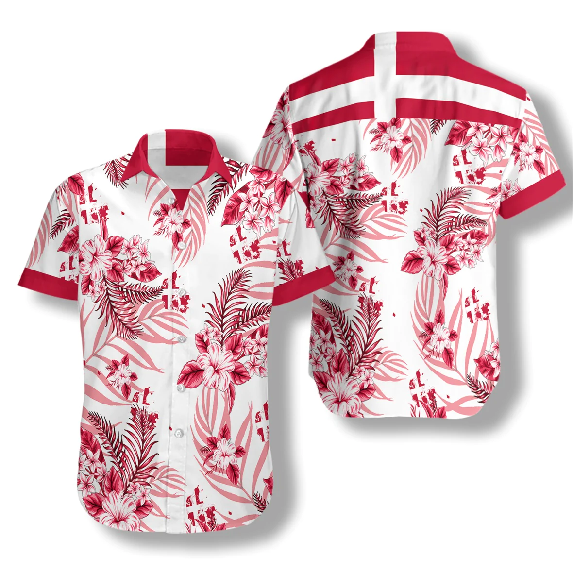 Denmark Hawaiian Shirt Aloha Shirt For Men and Women