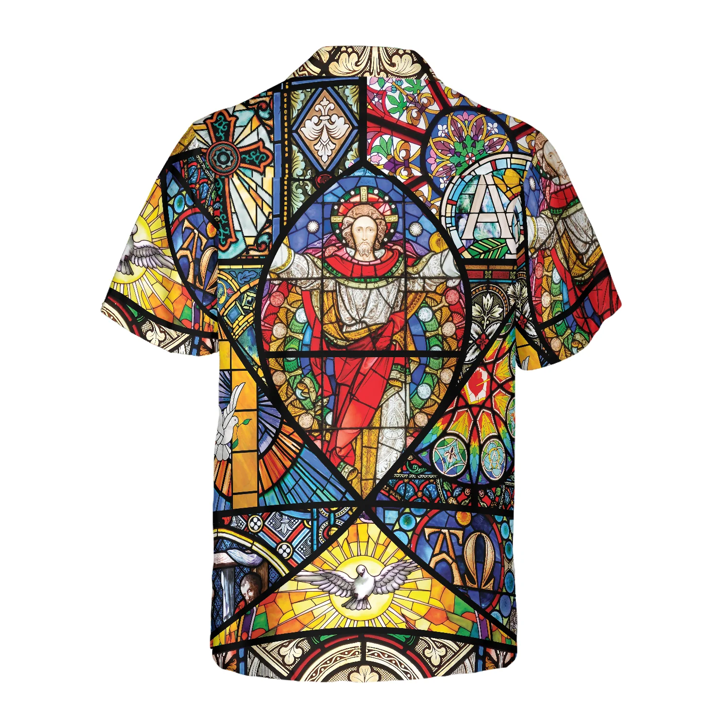 The Resurrection Of Jesus Colored Pattern Hawaiian Shirt Aloha Shirt For Men and Women