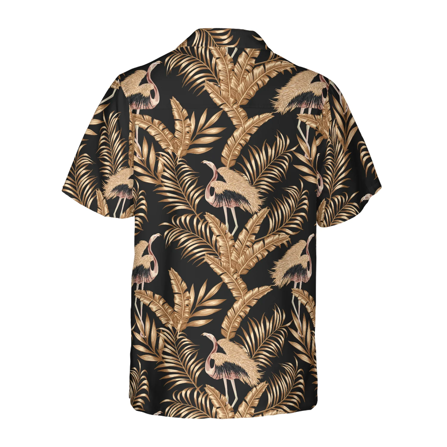 Rose Gold Flamingo Hawaiian Shirt Aloha Shirt For Men and Women