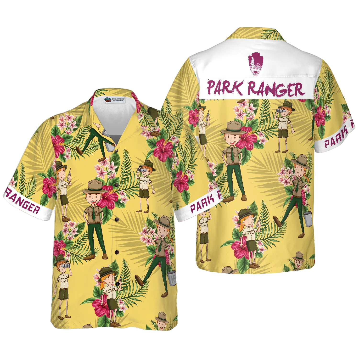 PARK RANGER Hawaiian Shirt Aloha Shirt For Men and Women