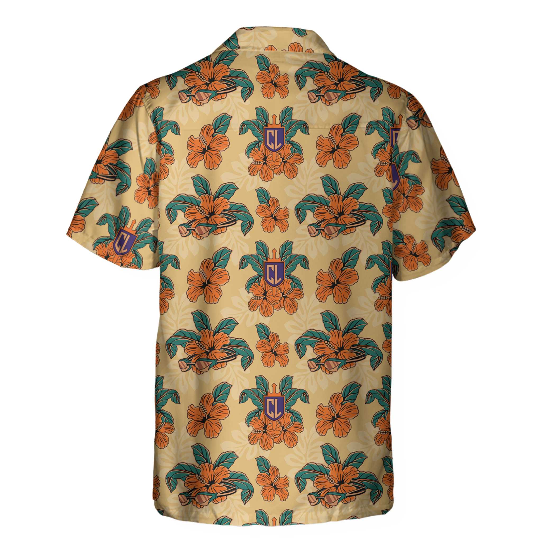 CL Tropical Floral Hawaiian Shirt Aloha Shirt For Men and Women