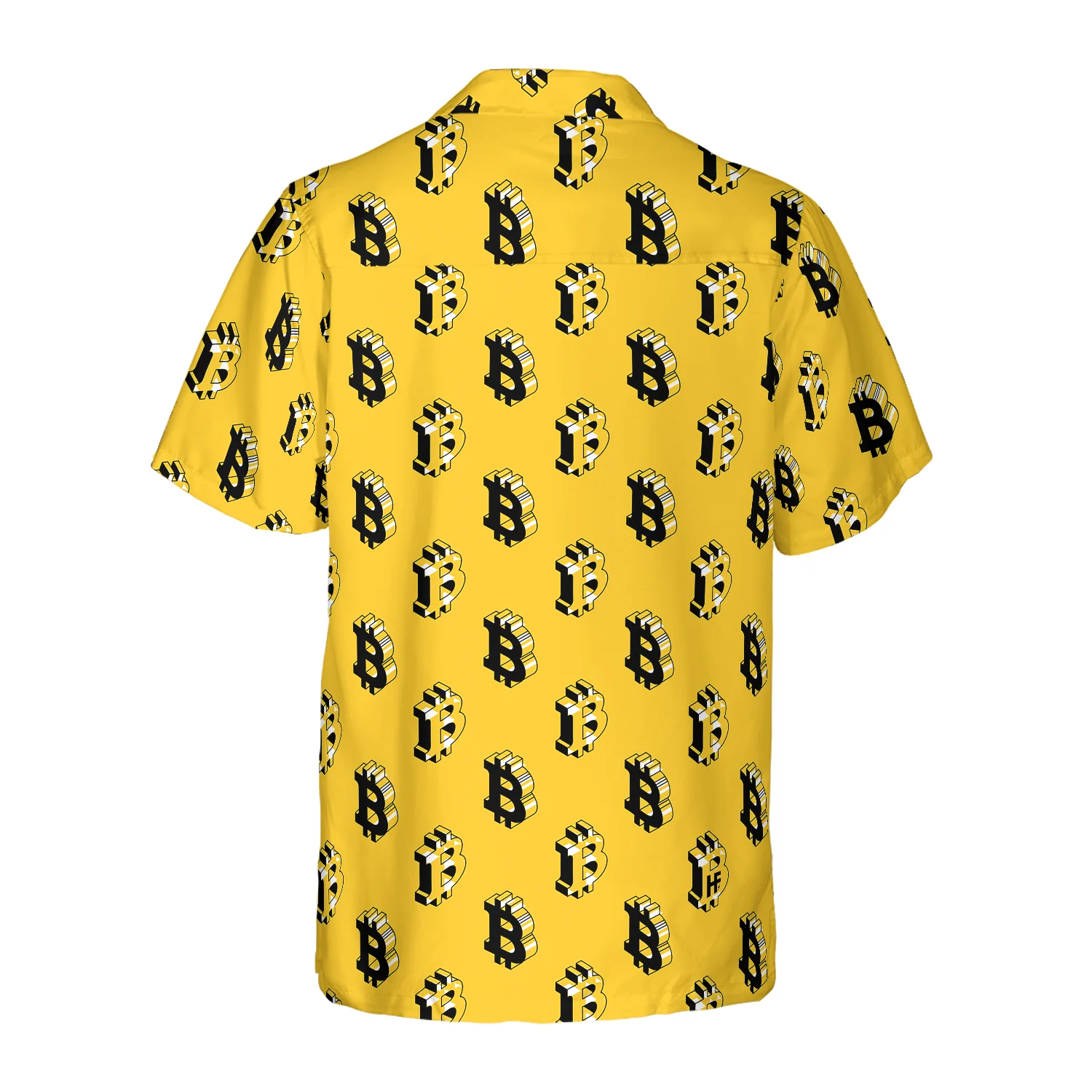 Isometric Bitcoin Cryptocurrency Hawaiian Shirt Aloha Shirt For Men and Women