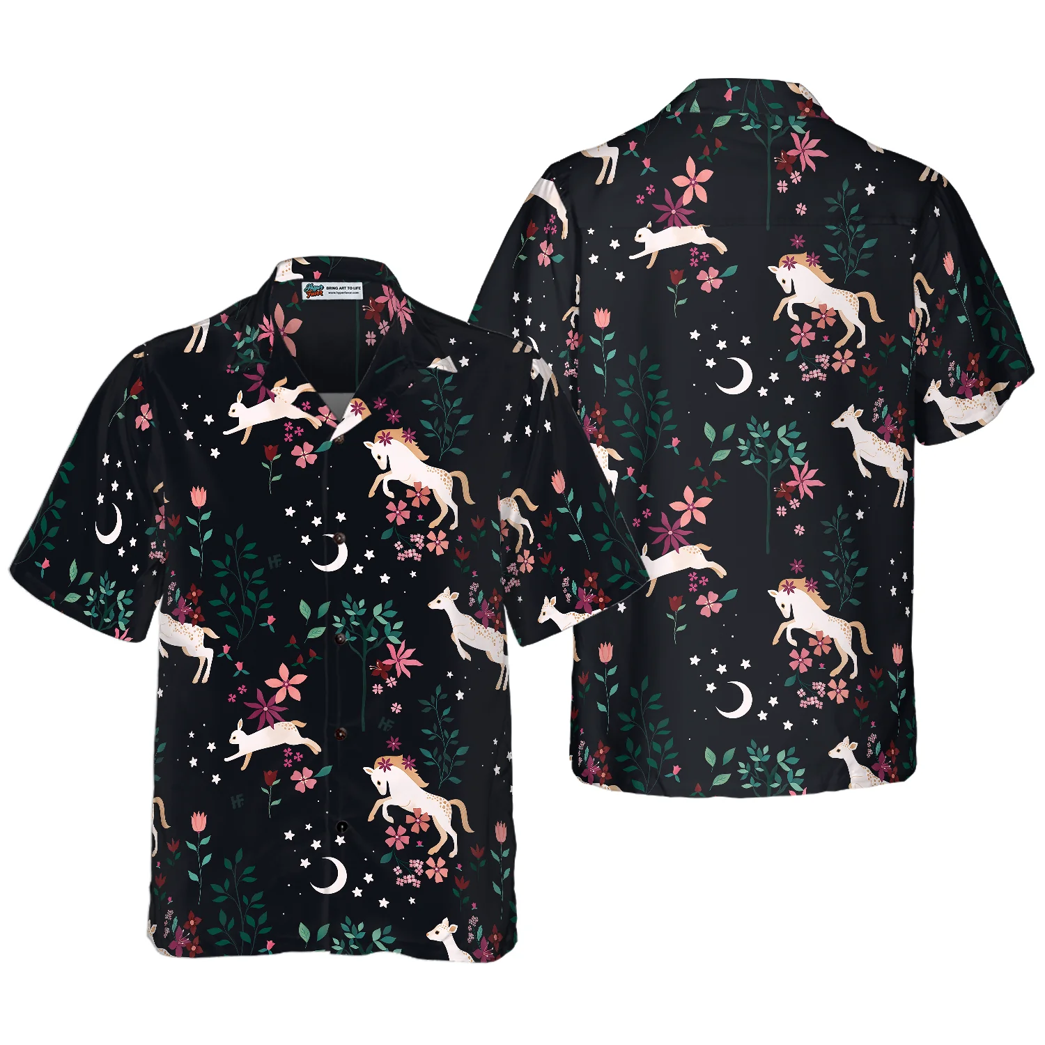 Unicorn Forest Of The Magic Hawaiian Shirt Aloha Shirt For Men and Women