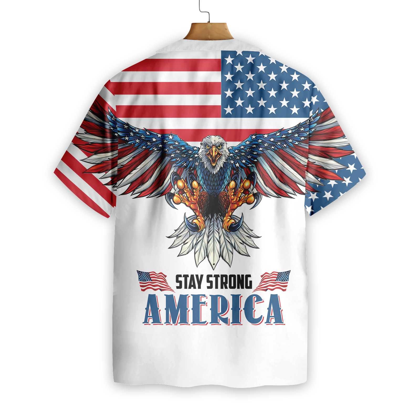 American Eagle Stay Strong Shirt Hawaiian Shirt Aloha Shirt For Men and Women