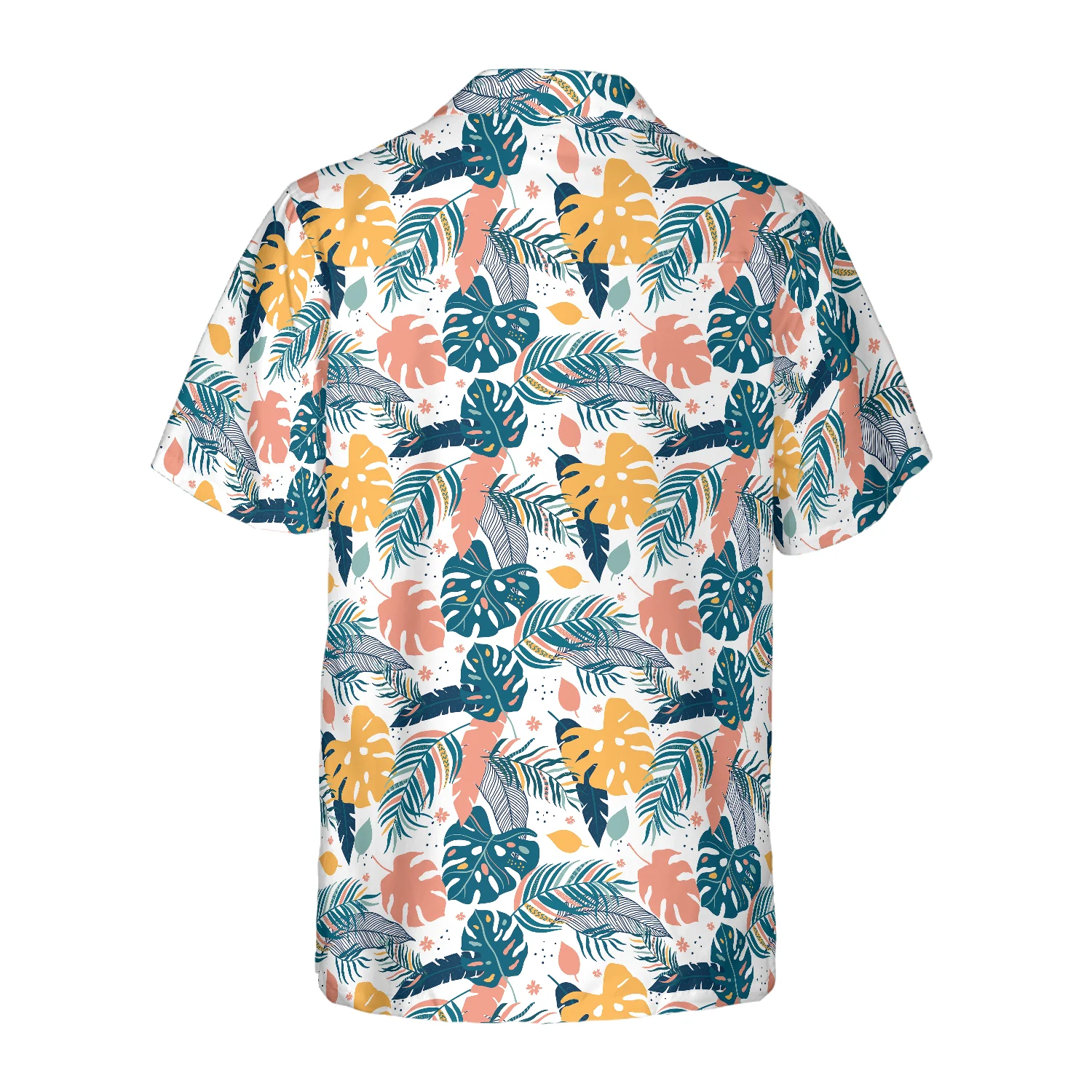 Tropical Leaves Elegant Exotic Hawaiian Shirt Aloha Shirt For Men and Women