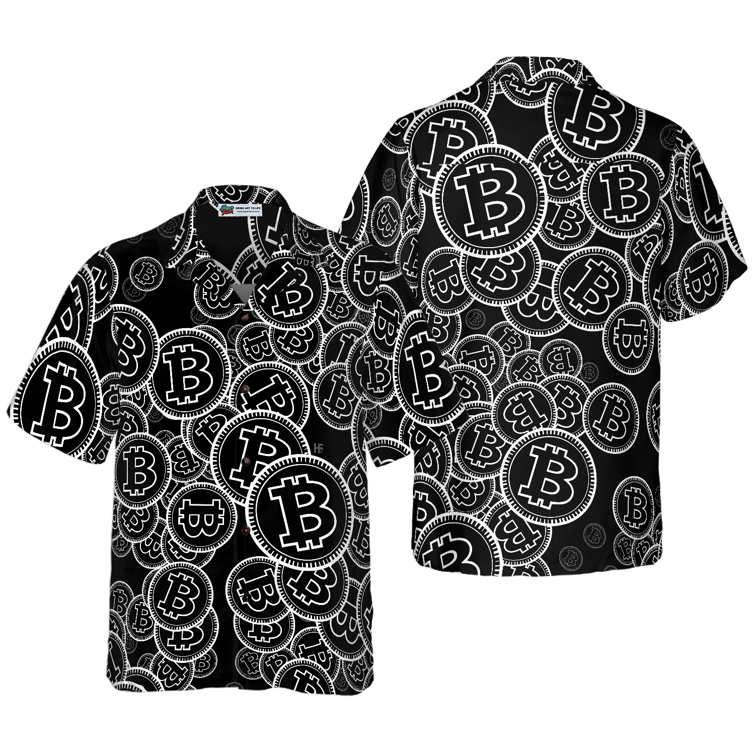 Digital Bitcoin Crypto Hawaiian Shirt Aloha Shirt For Men and Women