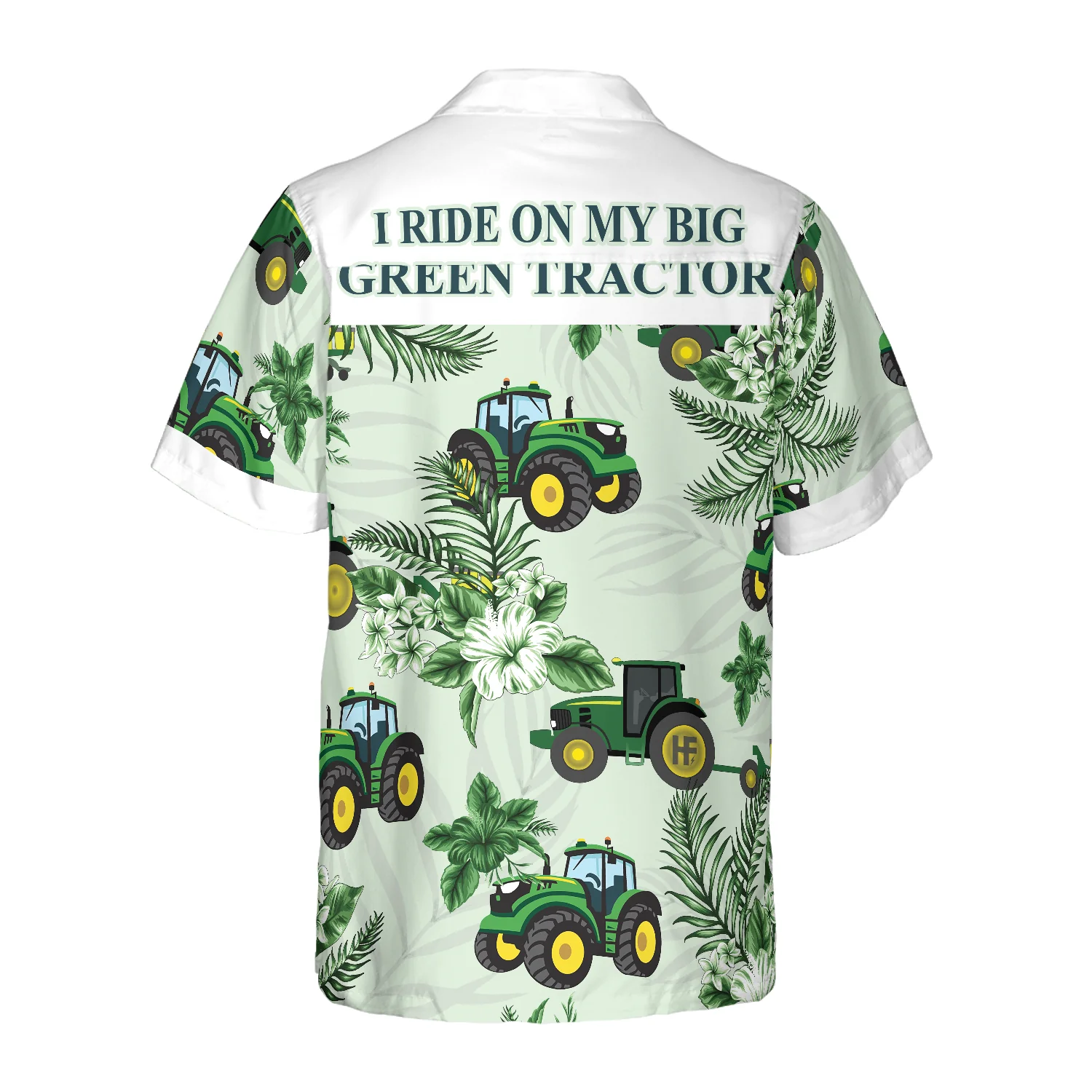 Cool Green Tractor Hawaiian Shirt Aloha Shirt For Men and Women