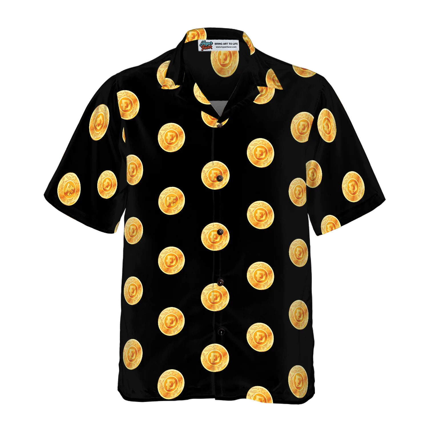 Luxury Dogecoin Hawaiian Shirt Aloha Shirt For Men and Women