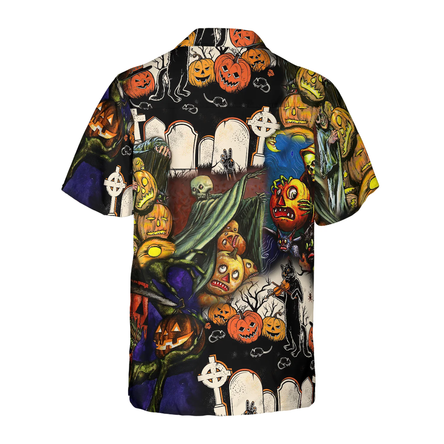 Pumpkin Night Is Coming Hawaiian Shirt Aloha Shirt For Men and Women