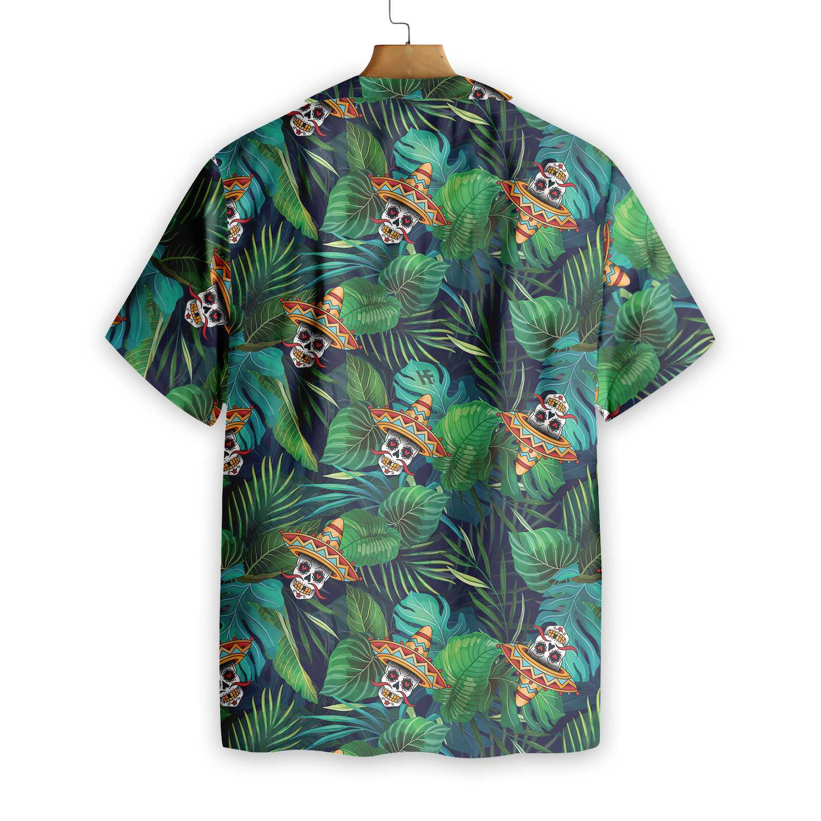 Aloha Mexican Skull Hawaiian Shirt Aloha Shirt For Men and Women