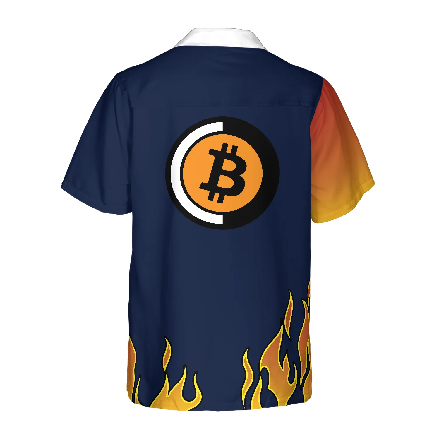 Personalized Name Bitcoin Logo Custom Hawaiian Shirt Aloha Shirt For Men and Women