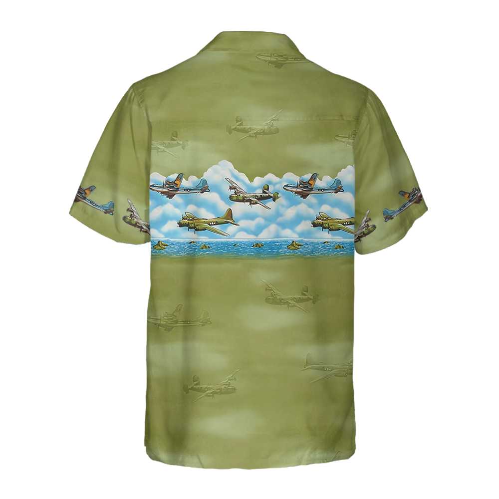 Vintage Aircraft Camo Pattern Hawaiian Shirt Military Aircraft Aviation Shirt Aloha Shirt For Men and Women