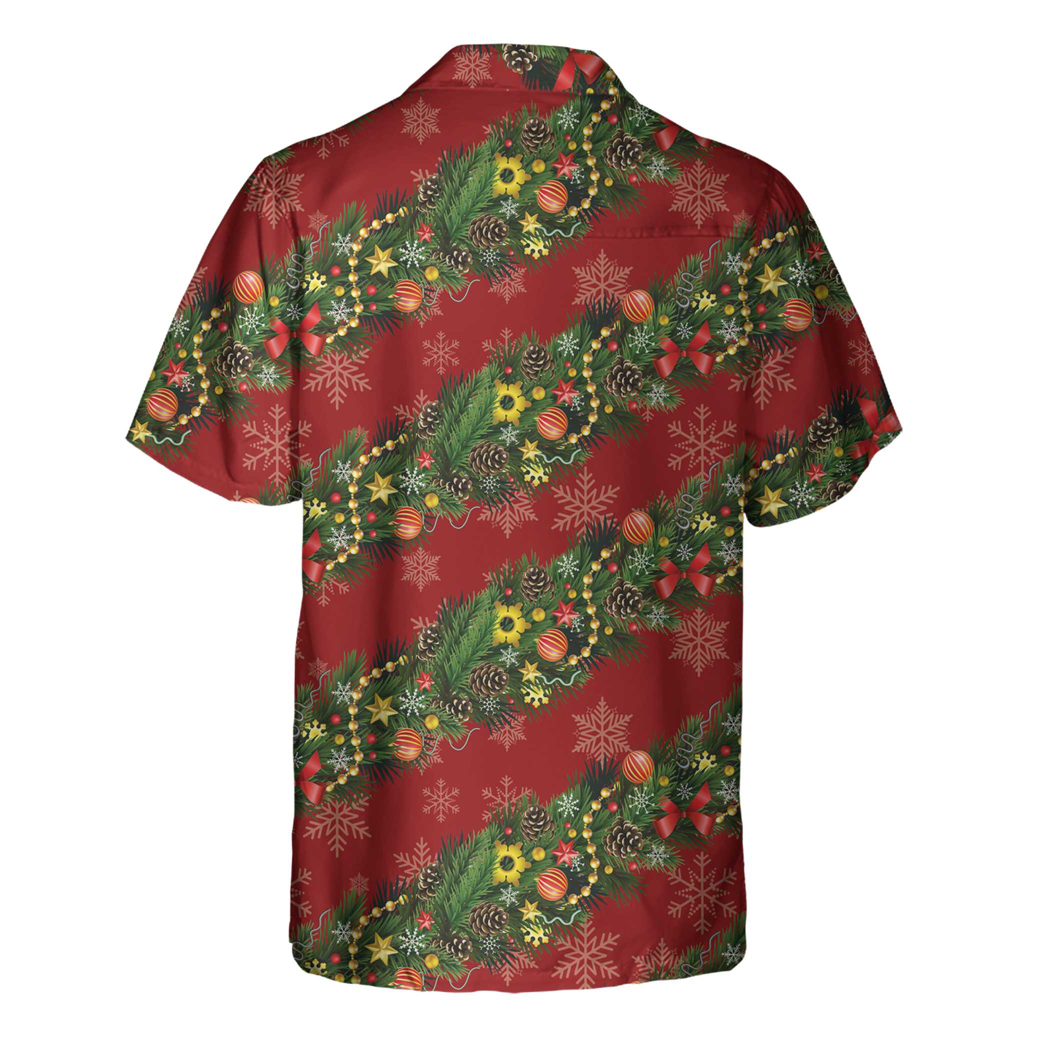 Christmas Decorations With Snowflakes Christmas Hawaiian Shirt Aloha Shirt For Men and Women