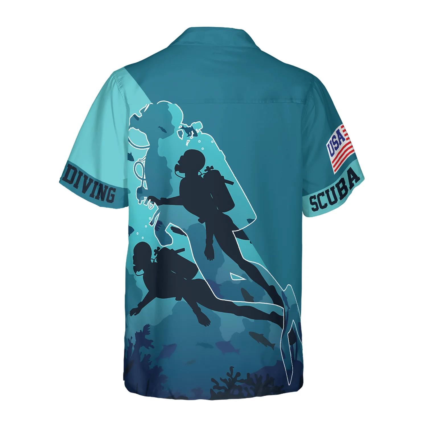 Scuba Diving Into The Sea Hawaiian Shirt Aloha Shirt For Men and Women