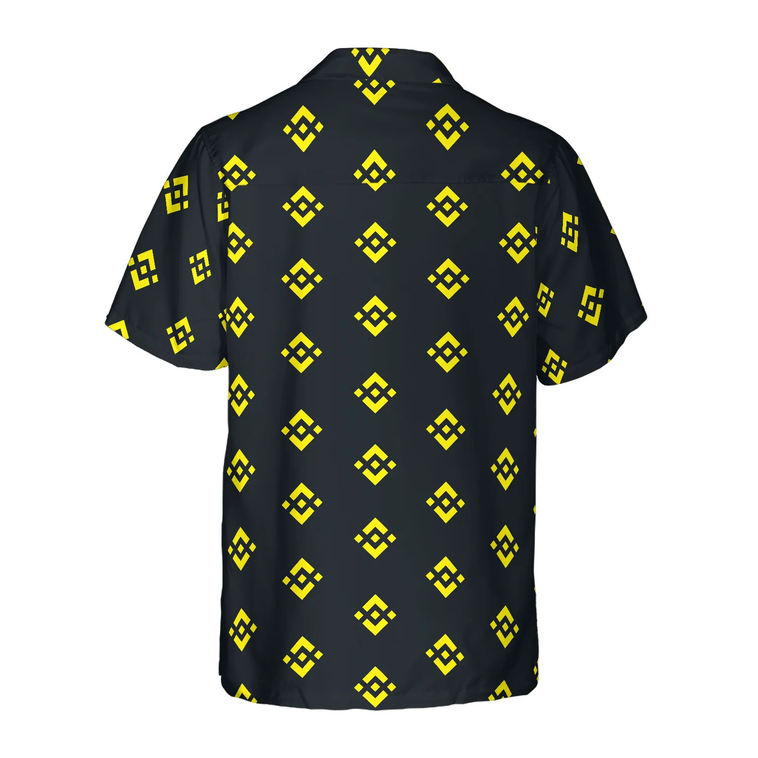 Binance Coin Pattern Hawaiian Shirt Aloha Shirt For Men and Women