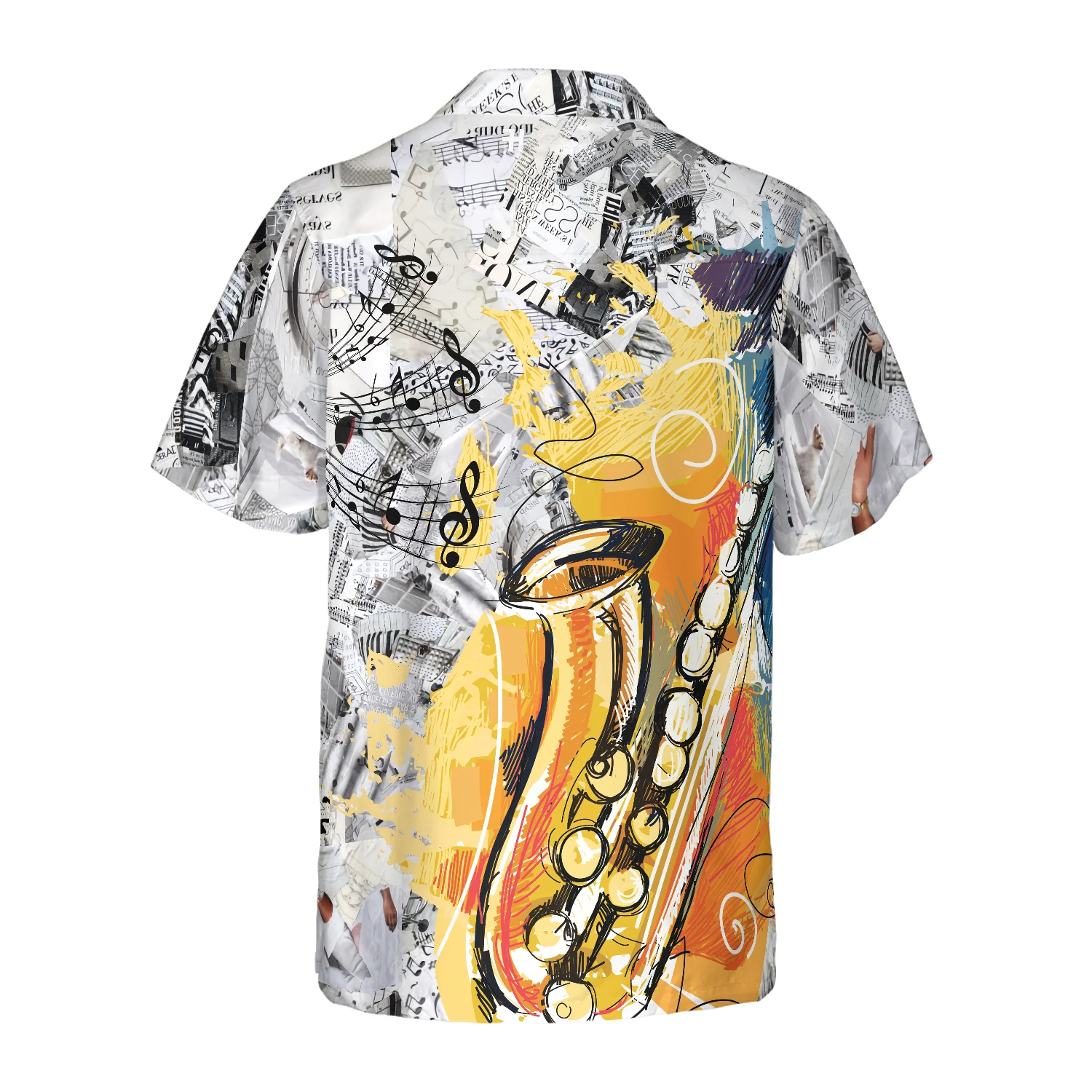 Play With Music Saxophone Shirt Hawaiian Shirt Aloha Shirt For Men and Women