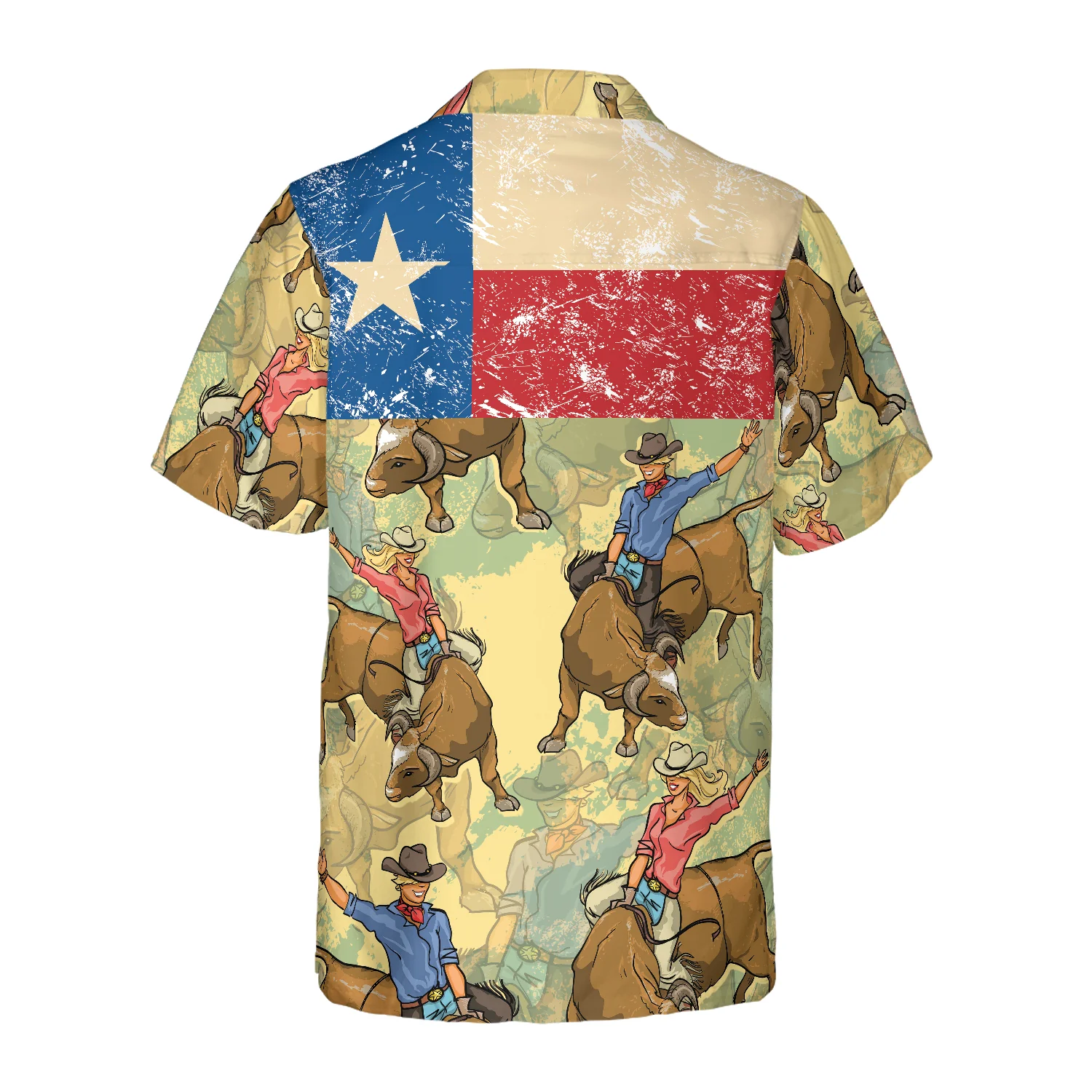 Rodeo Texas Flag Hawaiian Shirt Stylish Texas Shirt For Texas Lovers Aloha Shirt For Men and Women