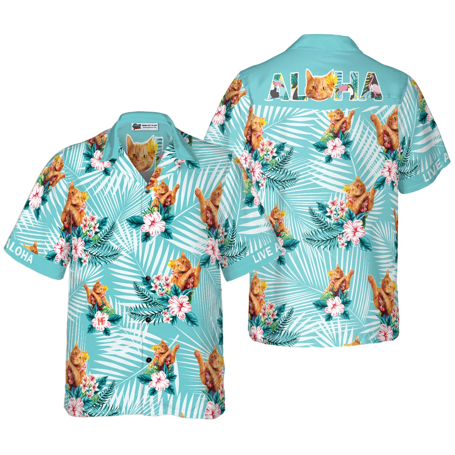 Cat Aloha Hawaiian Shirt Aloha Shirt For Men and Women