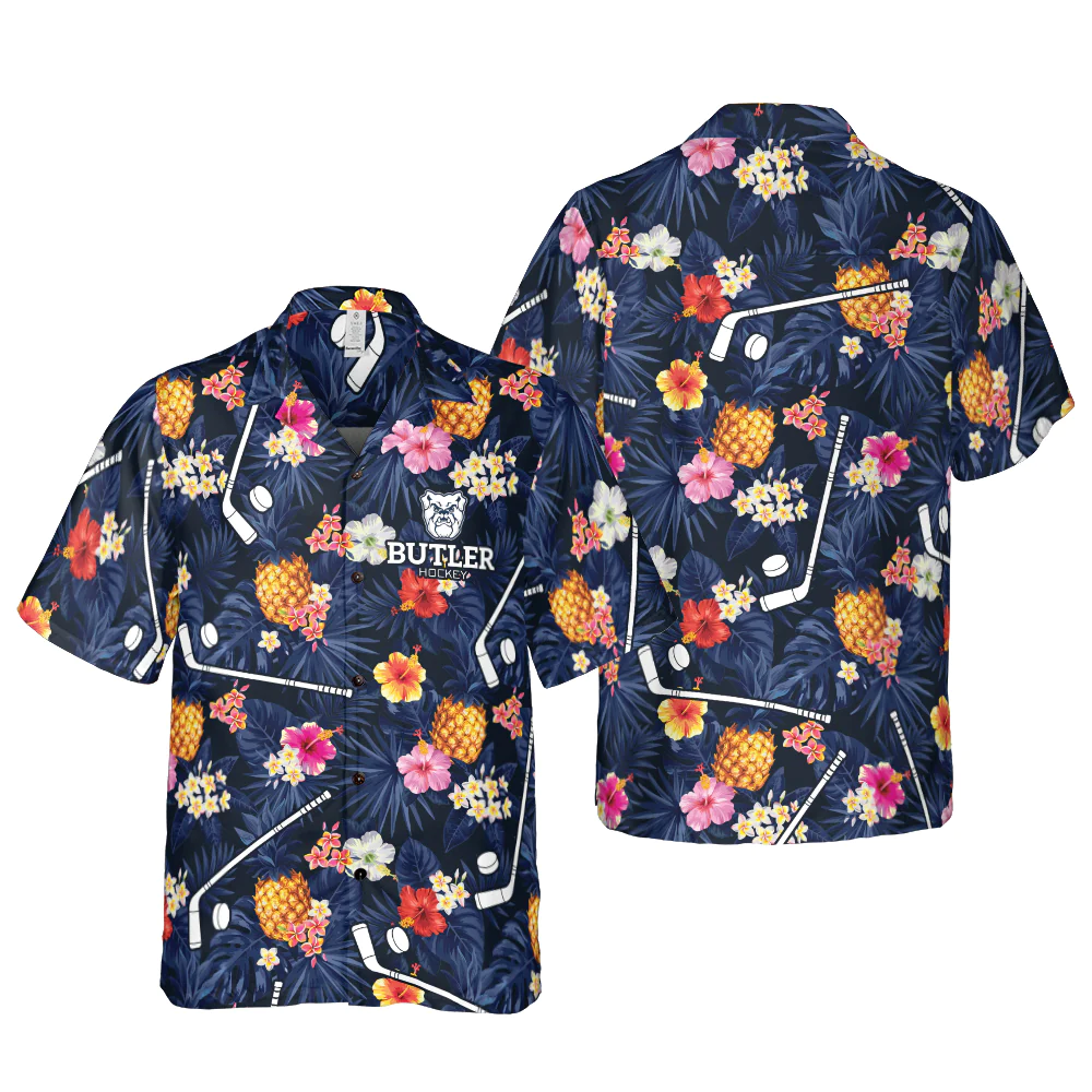 Butler Hockey Logo Hawaiian Shirt Aloha Shirt For Men and Women