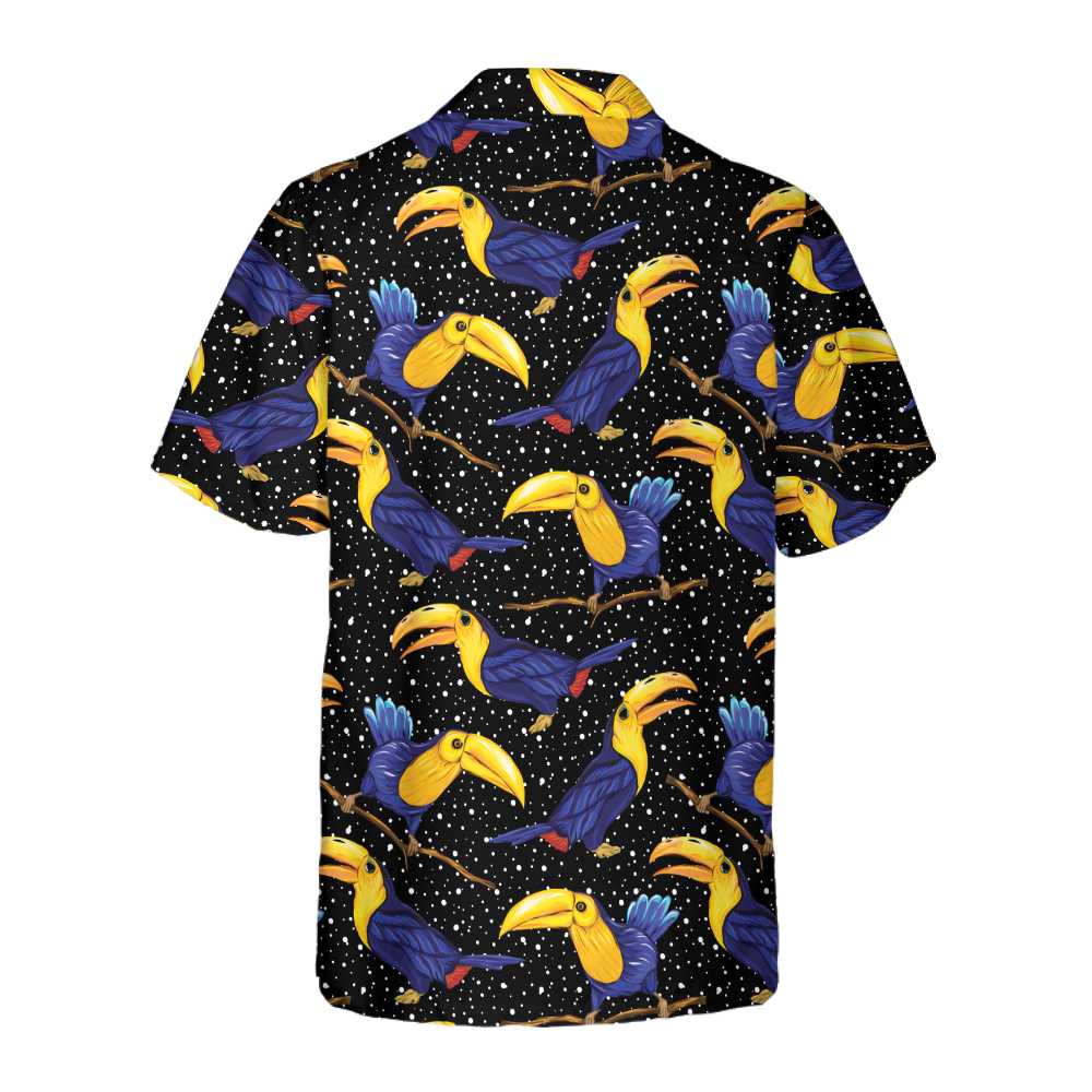 Colorful Toucan Summer Hawaiian Shirt Tropical Toucan Shirt For Adults Cool Toucan Print Shirt Aloha Shirt For Men and Women