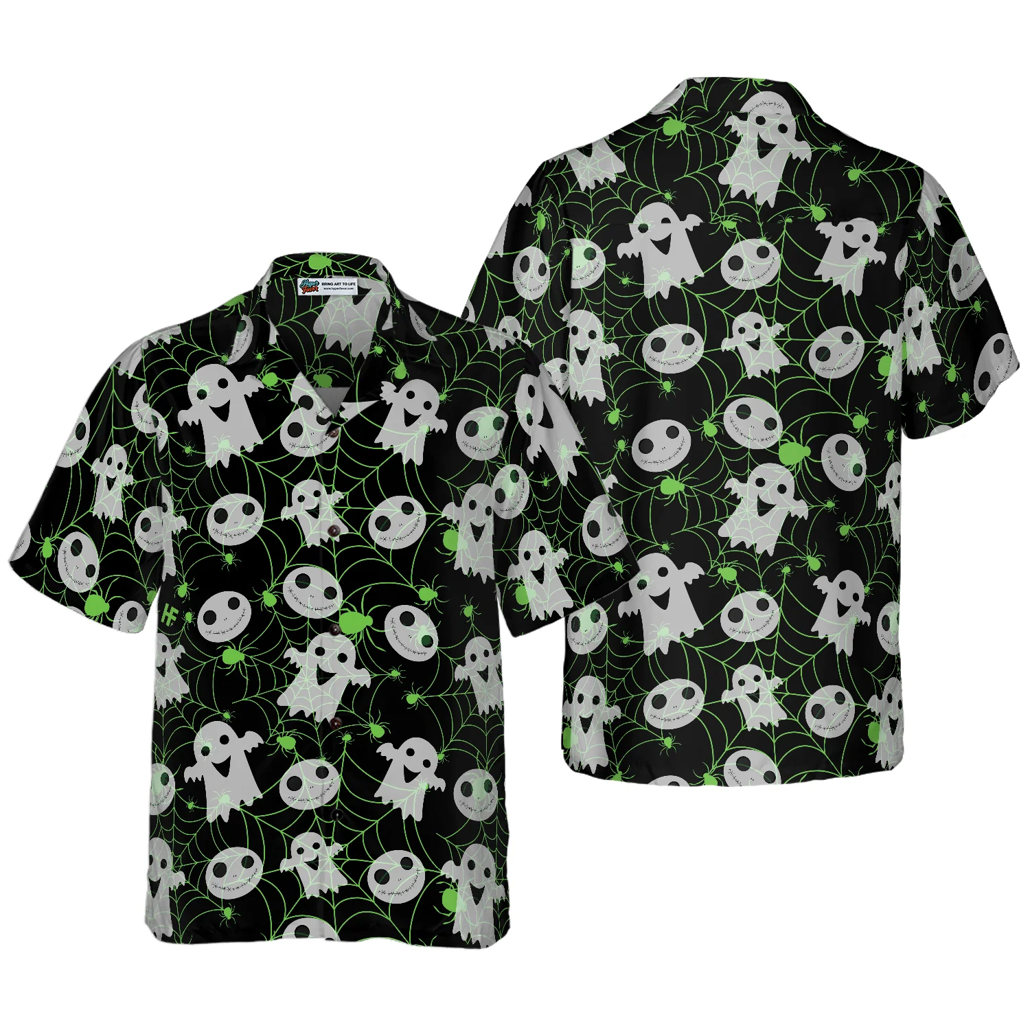 Halloween Spider Web Shirt Hawaiian Shirt Aloha Shirt For Men and Women