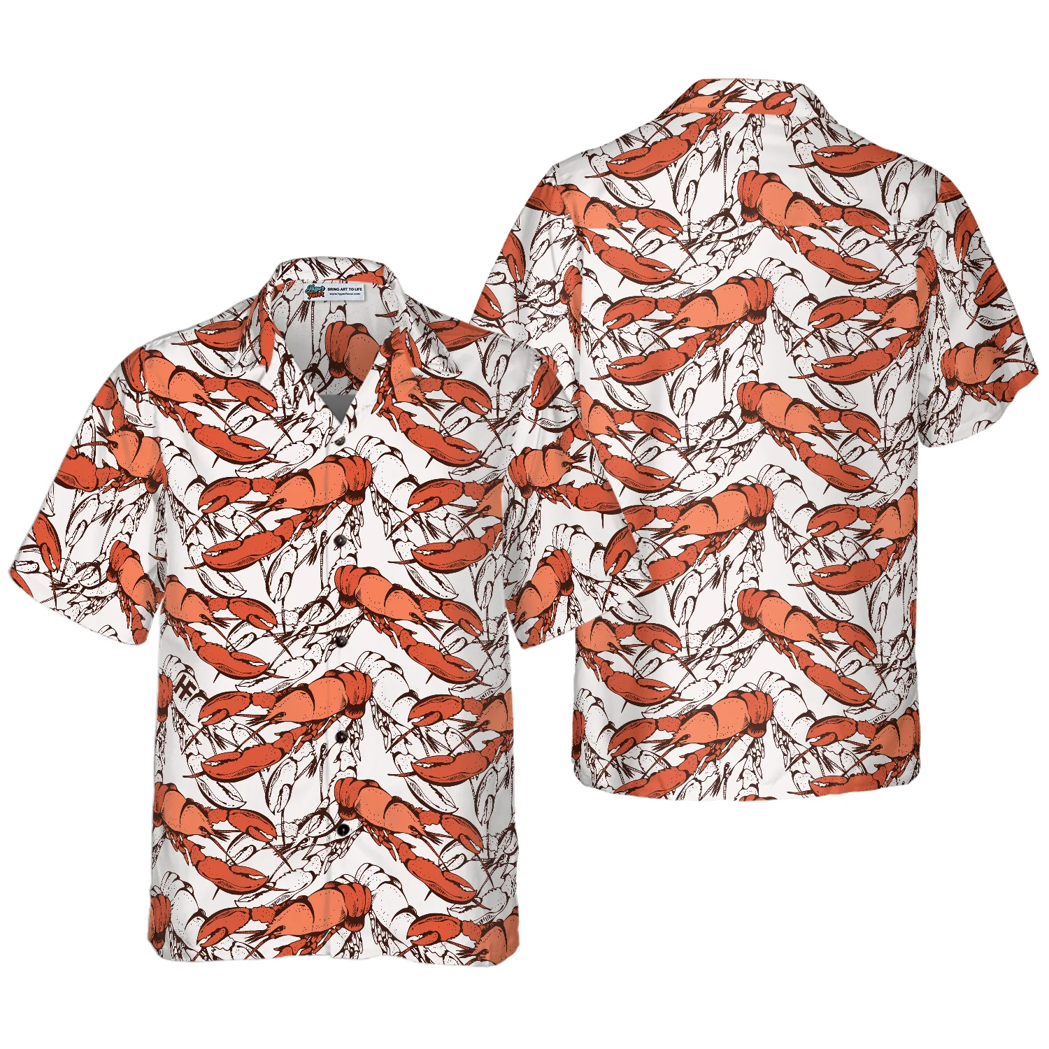 Boiled Red Lobster Seafood Hawaiian Shirt Aloha Shirt For Men and Women