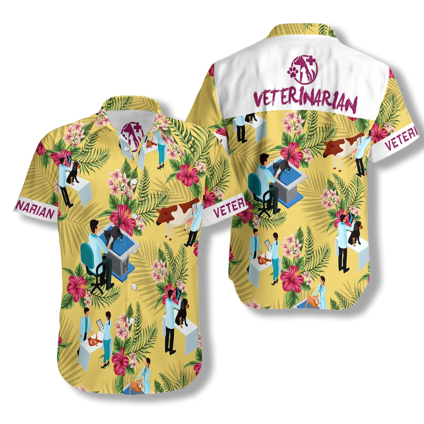 Veterinarian Hawaiian Shirt Aloha Shirt For Men and Women