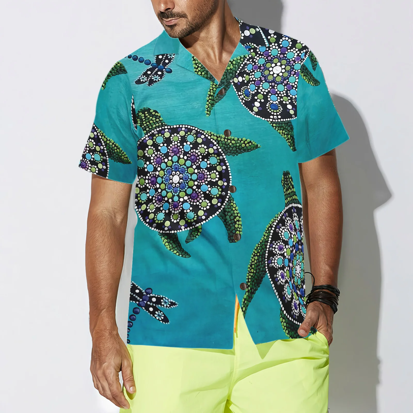 Rock Turtle Hawaiian Shirt Aloha Shirt For Men and Women