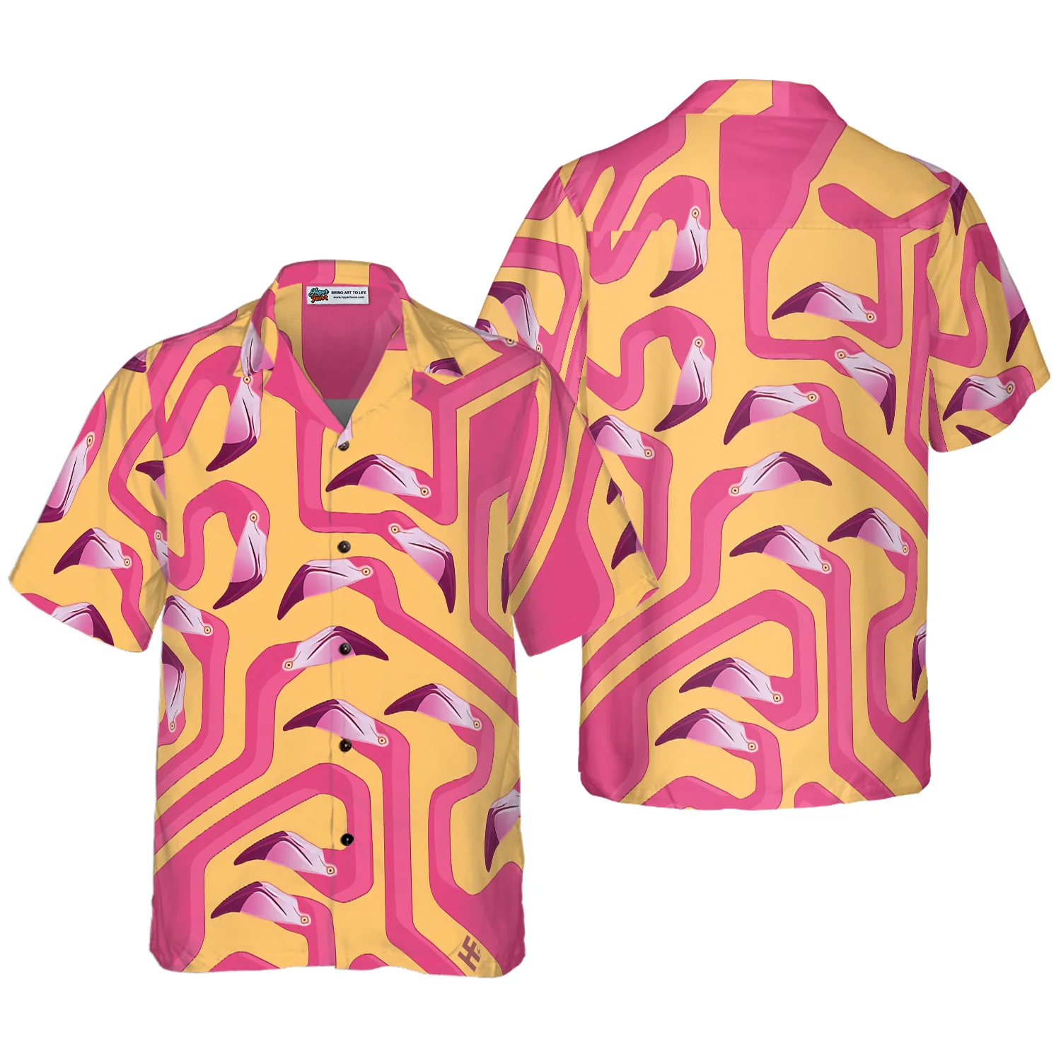 Flamingo 19 Hawaiian Shirt Aloha Shirt For Men and Women