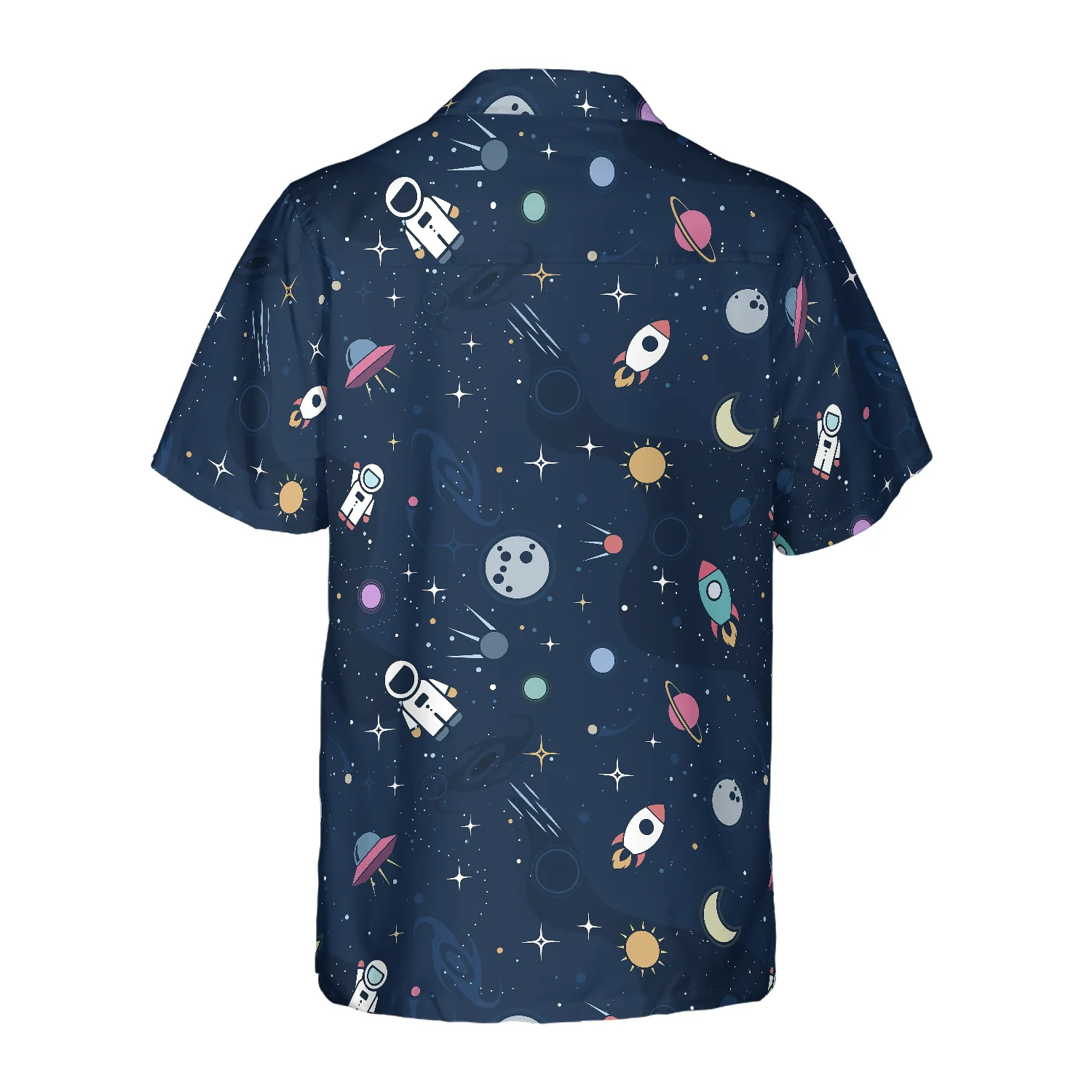 Outer Space Hawaiian Shirt Aloha Shirt For Men and Women