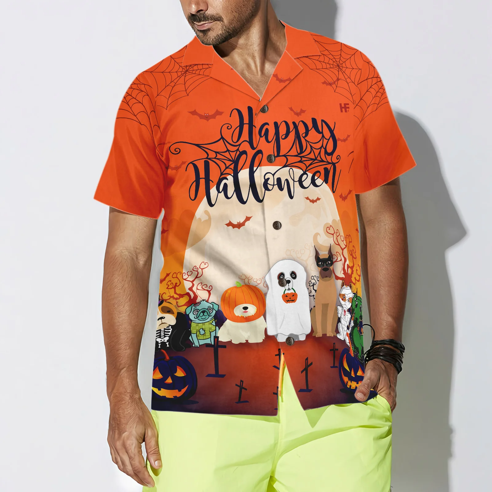 Horror Characters Dogs Halloween Hawaiian Shirt Unique Halloween Shirt Aloha Shirt For Men and Women