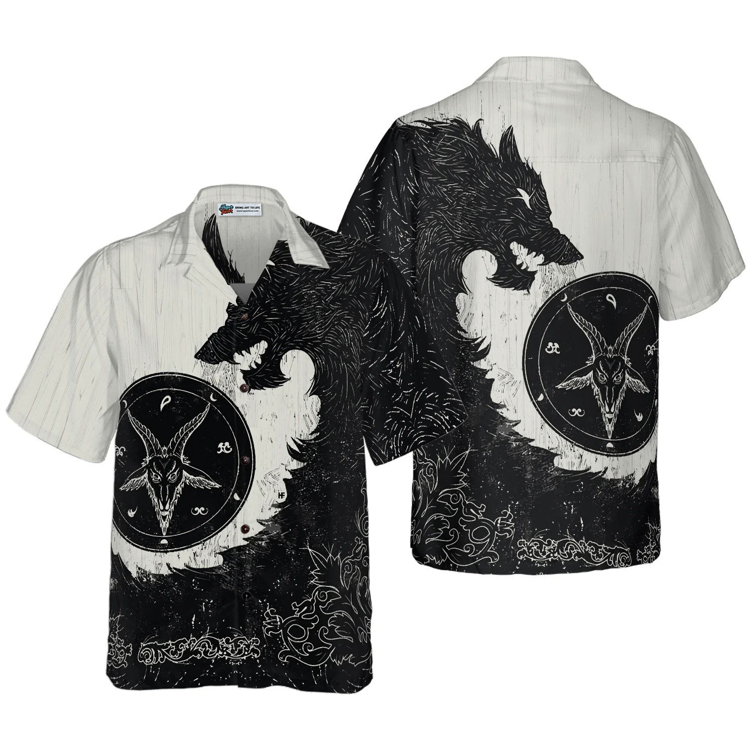 Black Wolf Shirt Hawaiian Shirt Aloha Shirt For Men and Women