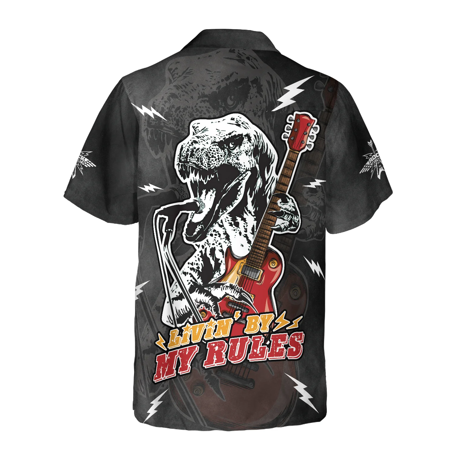 Living By My Rule Rock Guitar Hawaiian Shirt Aloha Shirt For Men and Women