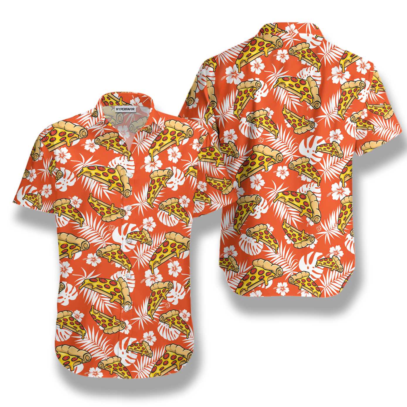 Aloha Tropical Pizza Shirt Hawaiian Shirt Aloha Shirt For Men and Women