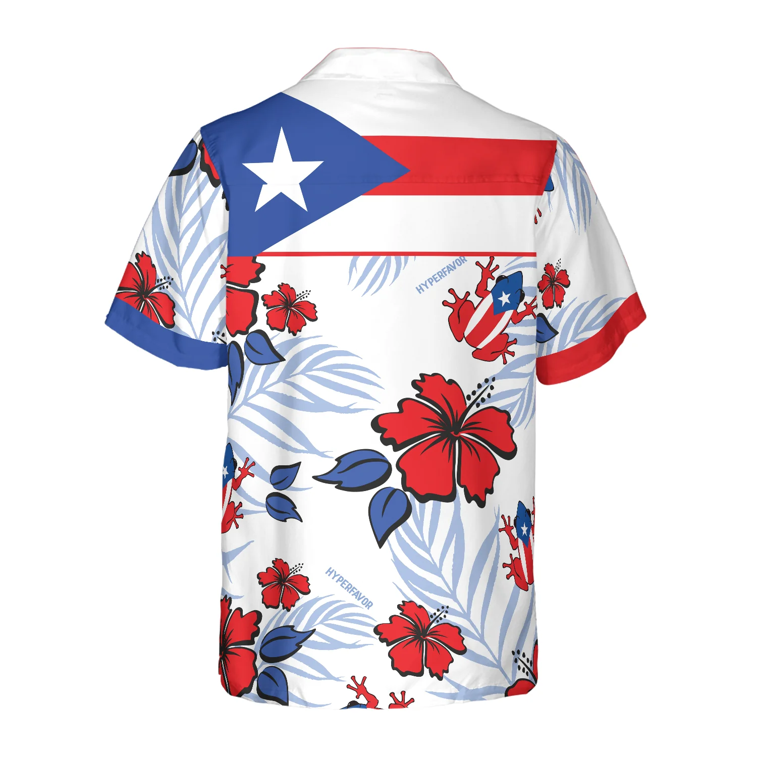 Puerto Rico Common Coqu Flag Hawaiian Shirt Aloha Shirt For Men and Women