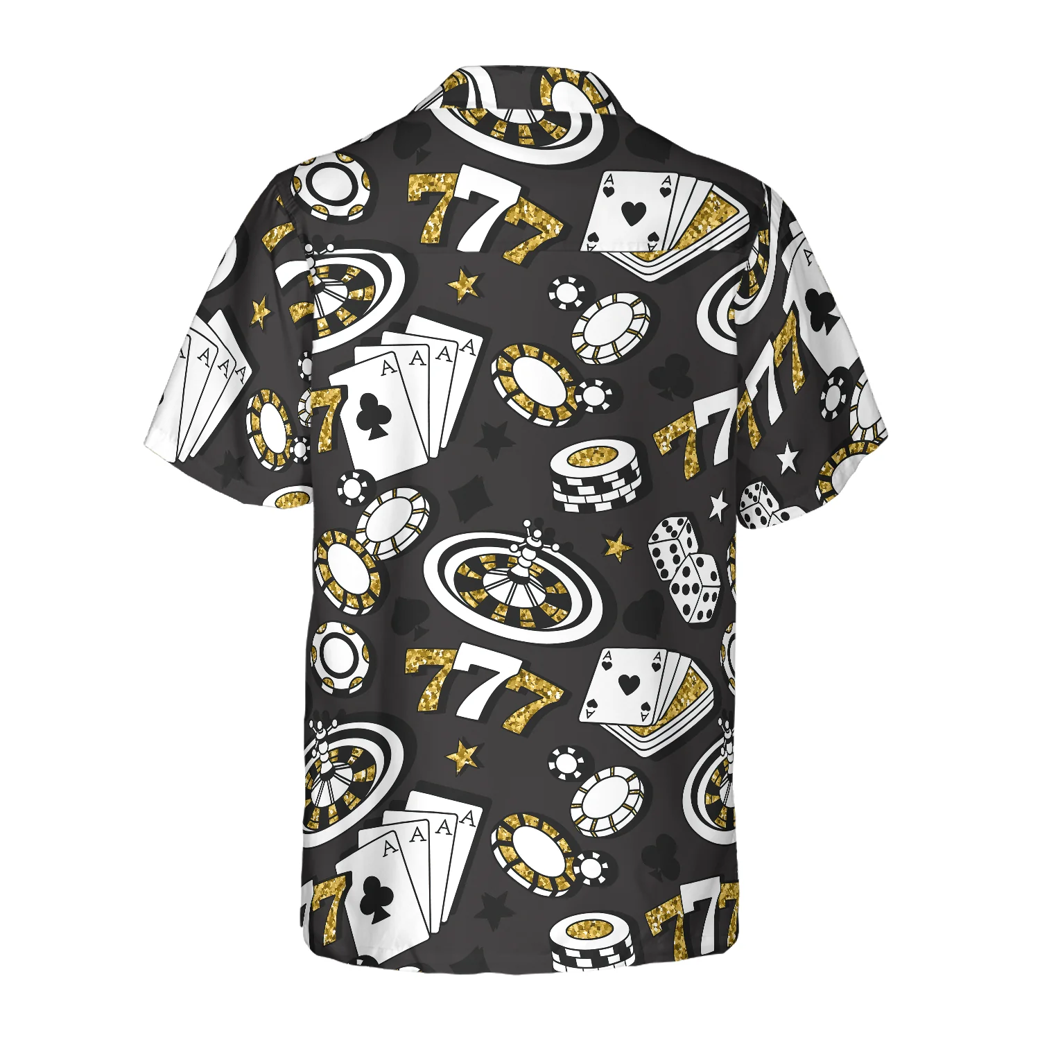 Playing Chip Cards Poker Shirt Hawaiian Shirt Aloha Shirt For Men and Women