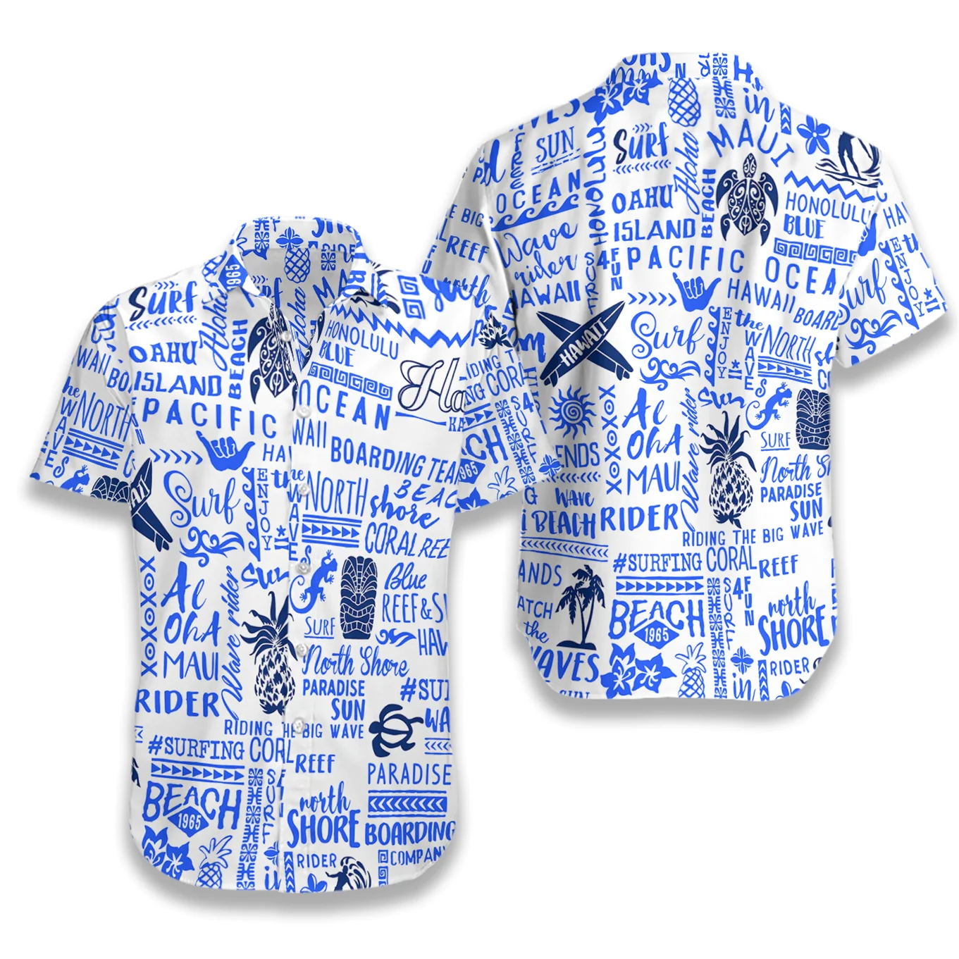 Surfing Pattern1 Hawaiian shirt Aloha Shirt For Men and Women