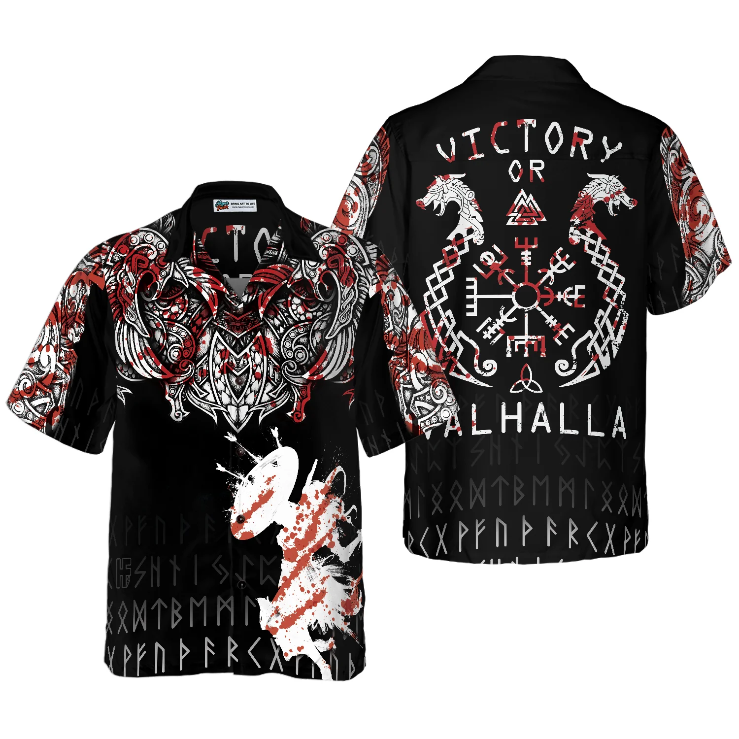 Victory Or Valhalla Hawaiian Shirt Aloha Shirt For Men and Women