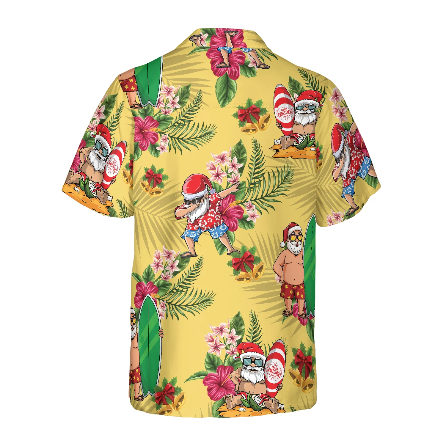 Merry Christmas Santa Claus Surfing Dab Hawaiian Shirt Aloha Shirt For Men and Women