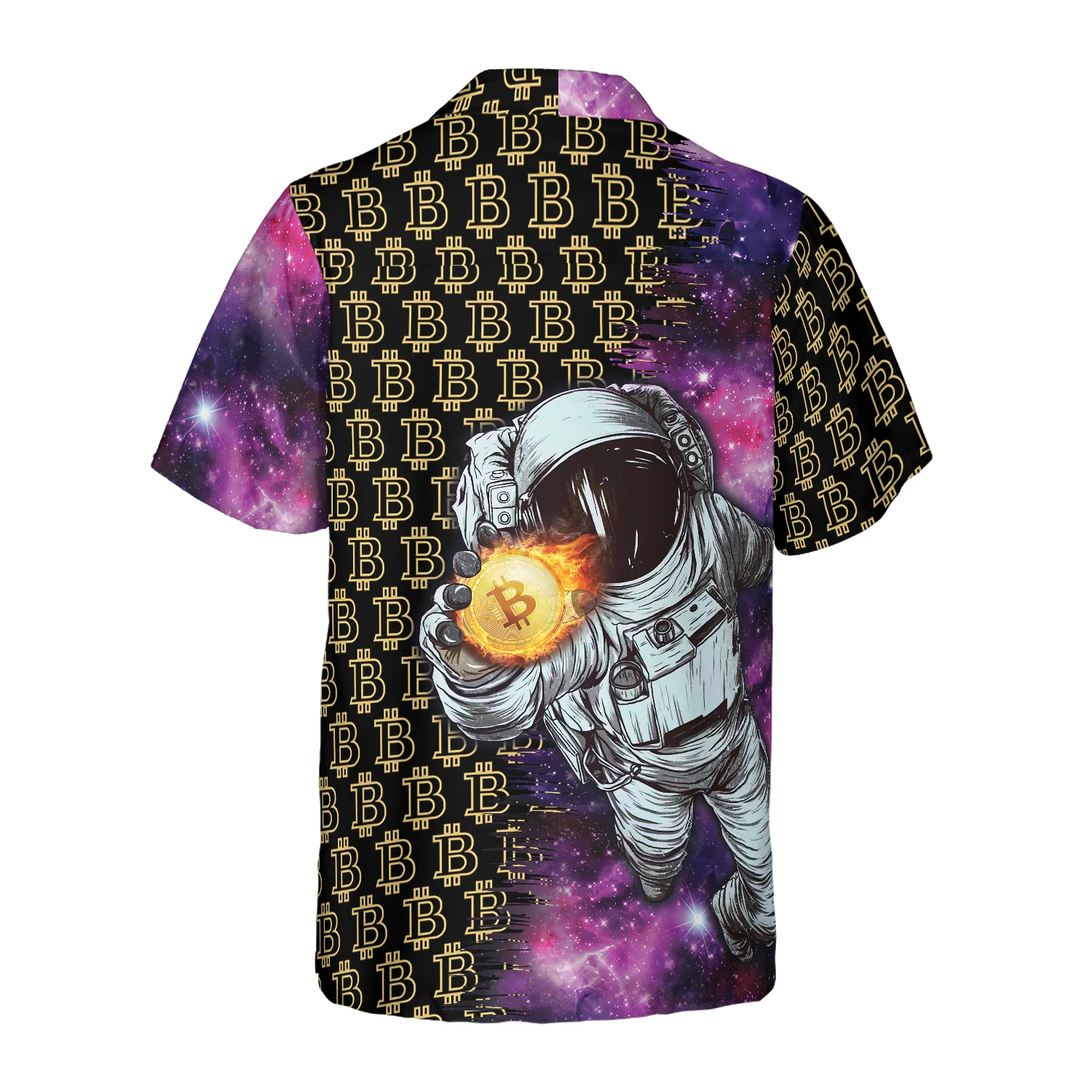 Bitcoin In The Galaxy Hawaiian Shirt Aloha Shirt For Men and Women