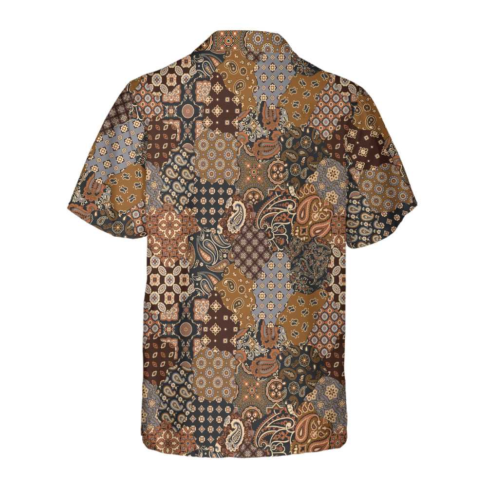 Paisley Geometric Pattern Hawaiian Shirt Paisley Shirt Paisley Print Shirt Aloha Shirt For Men and Women