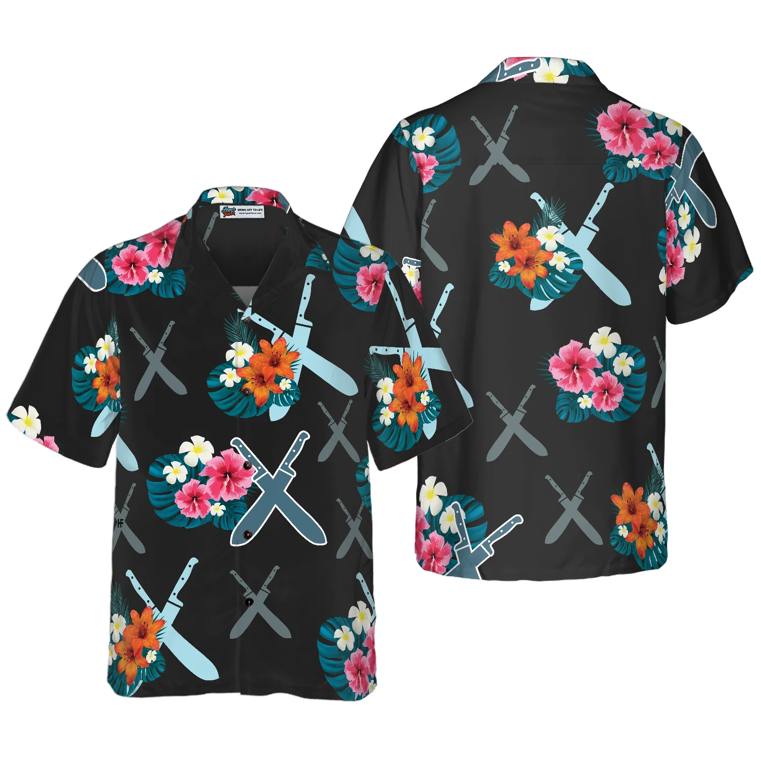 Chef Knives Tropical Hawaiian Shirt Aloha Shirt For Men and Women