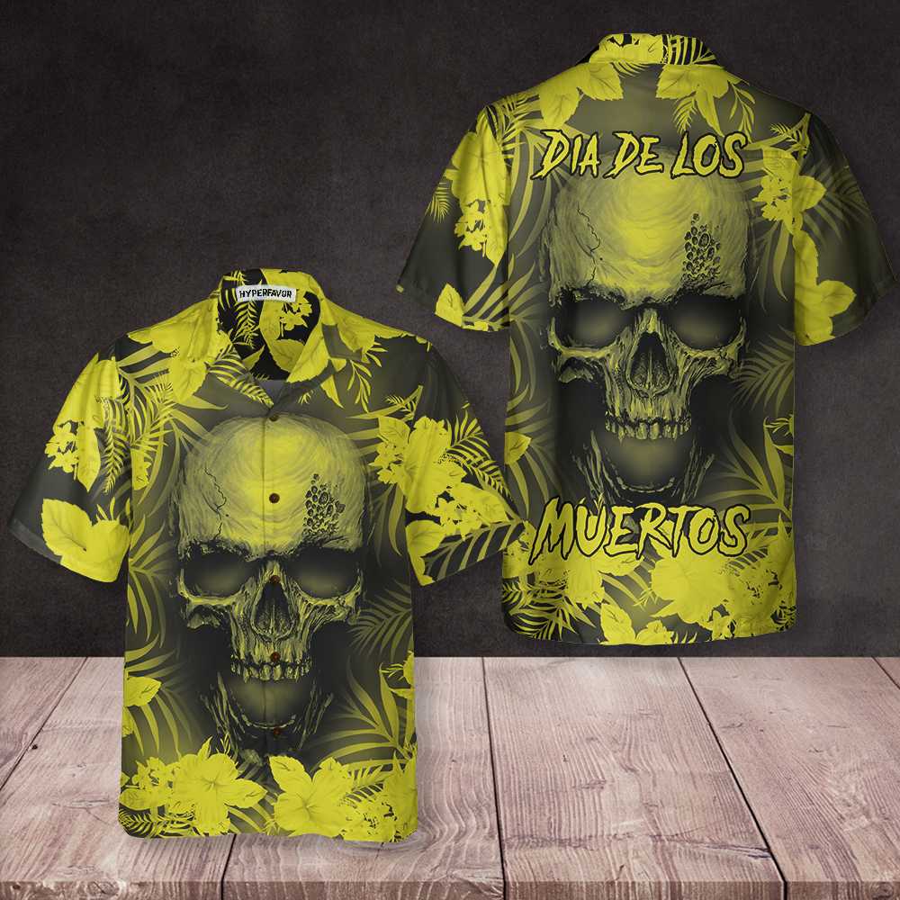 Skull Floral Pattern Dia De Los Muertos Hawaiian Shirt Mexican Day Shirt Best Day Of The Dead Gift Aloha Shirt For Men and Women