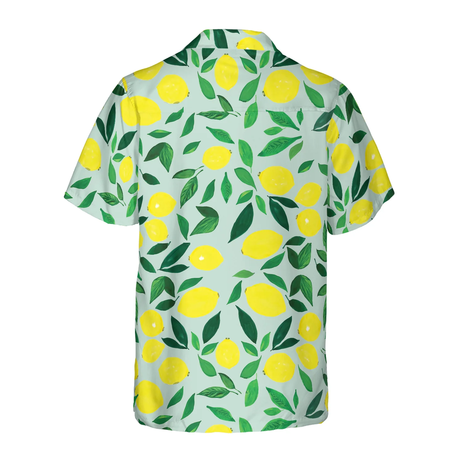 Tropical Lemon  Leaves Hawaiian Shirt Aloha Shirt For Men and Women