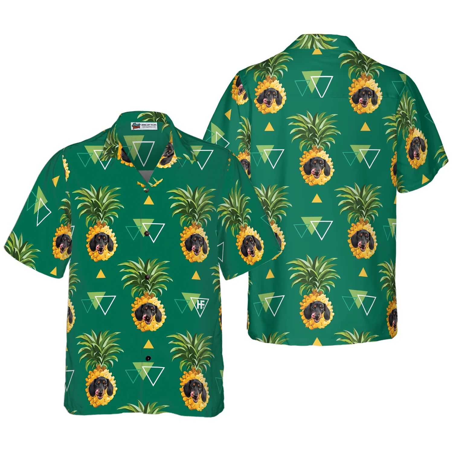 Dachshund Tropical Hawaiian Shirt Aloha Shirt For Men and Women