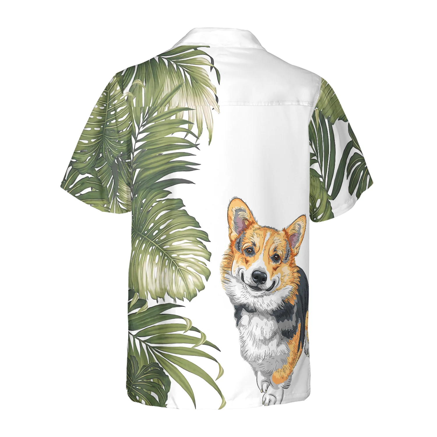 Corgi Monstera Leaves Corgi Hawaiian Shirt Best Dog Shirt Aloha Shirt For Men and Women