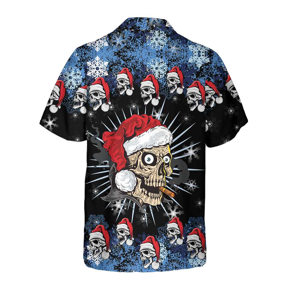 Skull Naughty Face Christmas Edition Hawaiian Shirt Christmas Skull Shirt Unique Gift For Christmas Aloha Shirt For Men and Women