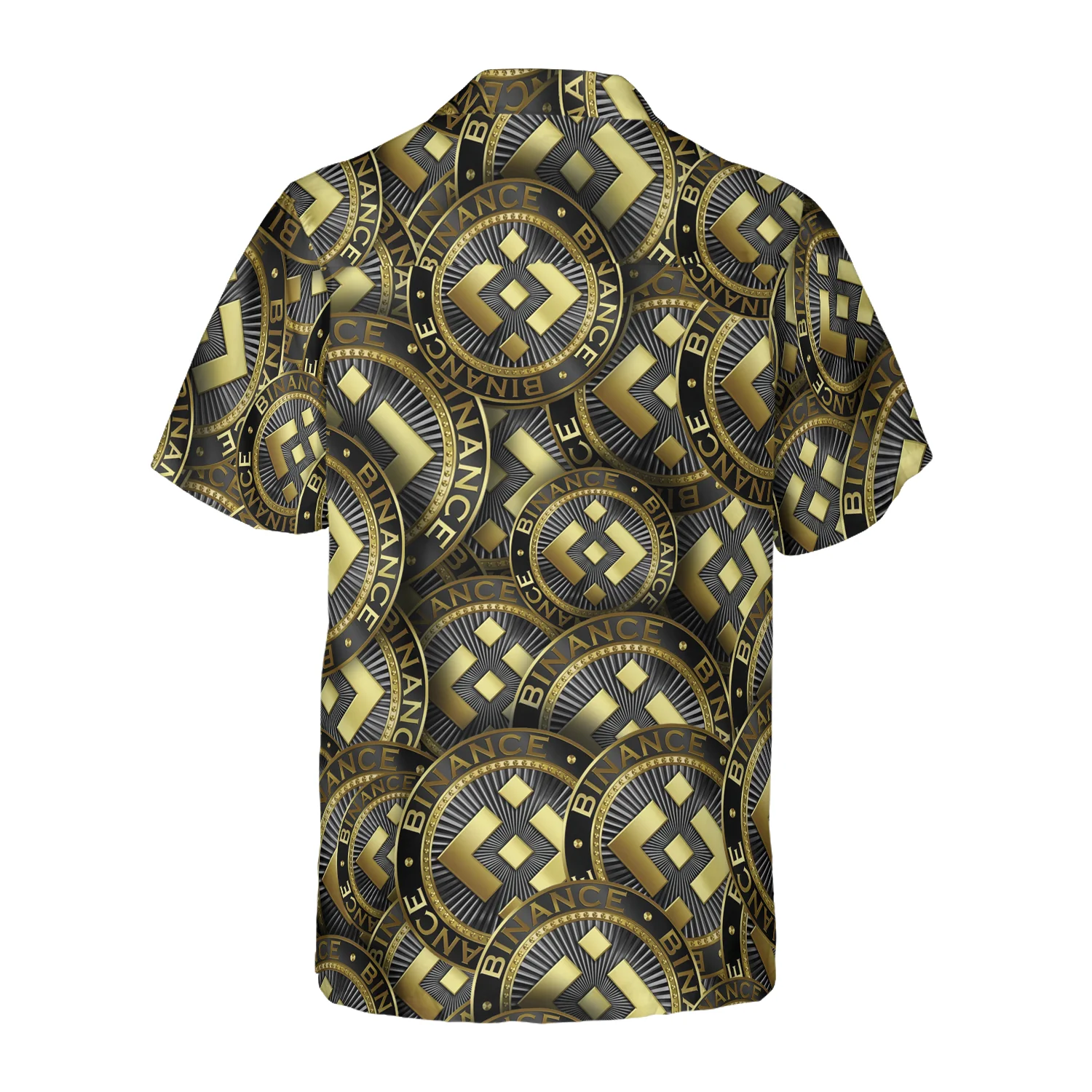 Binance Coin Golden Coin Hawaiian Shirt Aloha Shirt For Men and Women