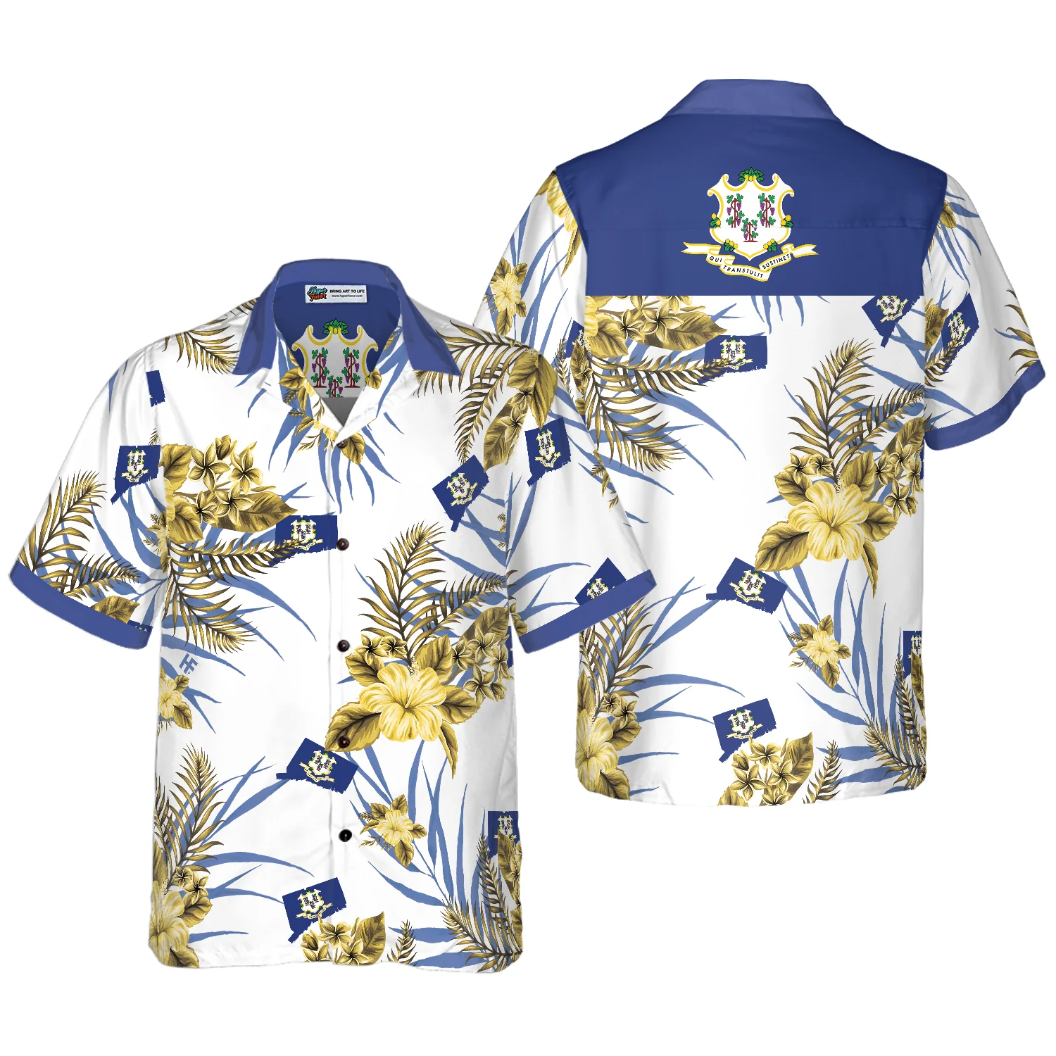 Connecticut Proud Hawaiian Shirt Aloha Shirt For Men and Women