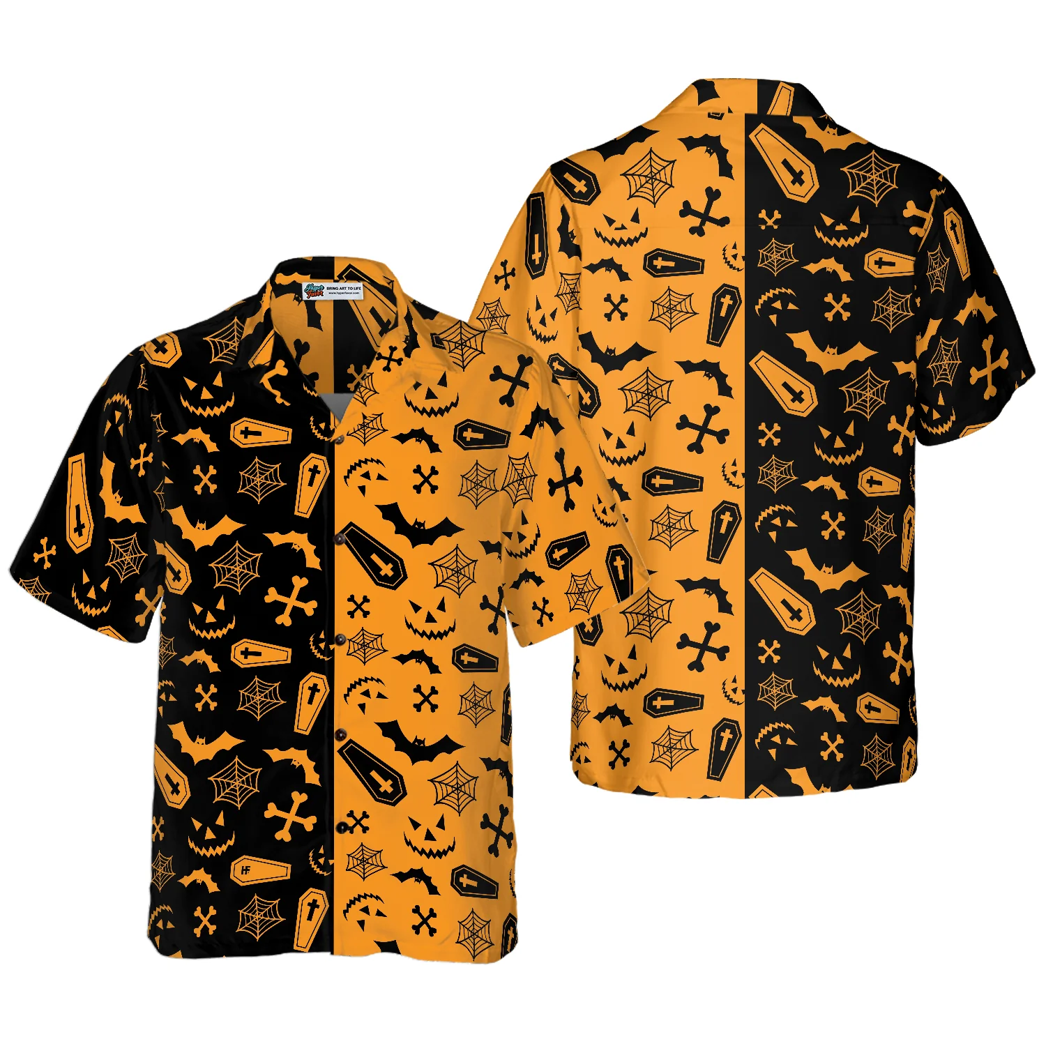 Halloween Party Hawaiian Shirt Aloha Shirt For Men and Women